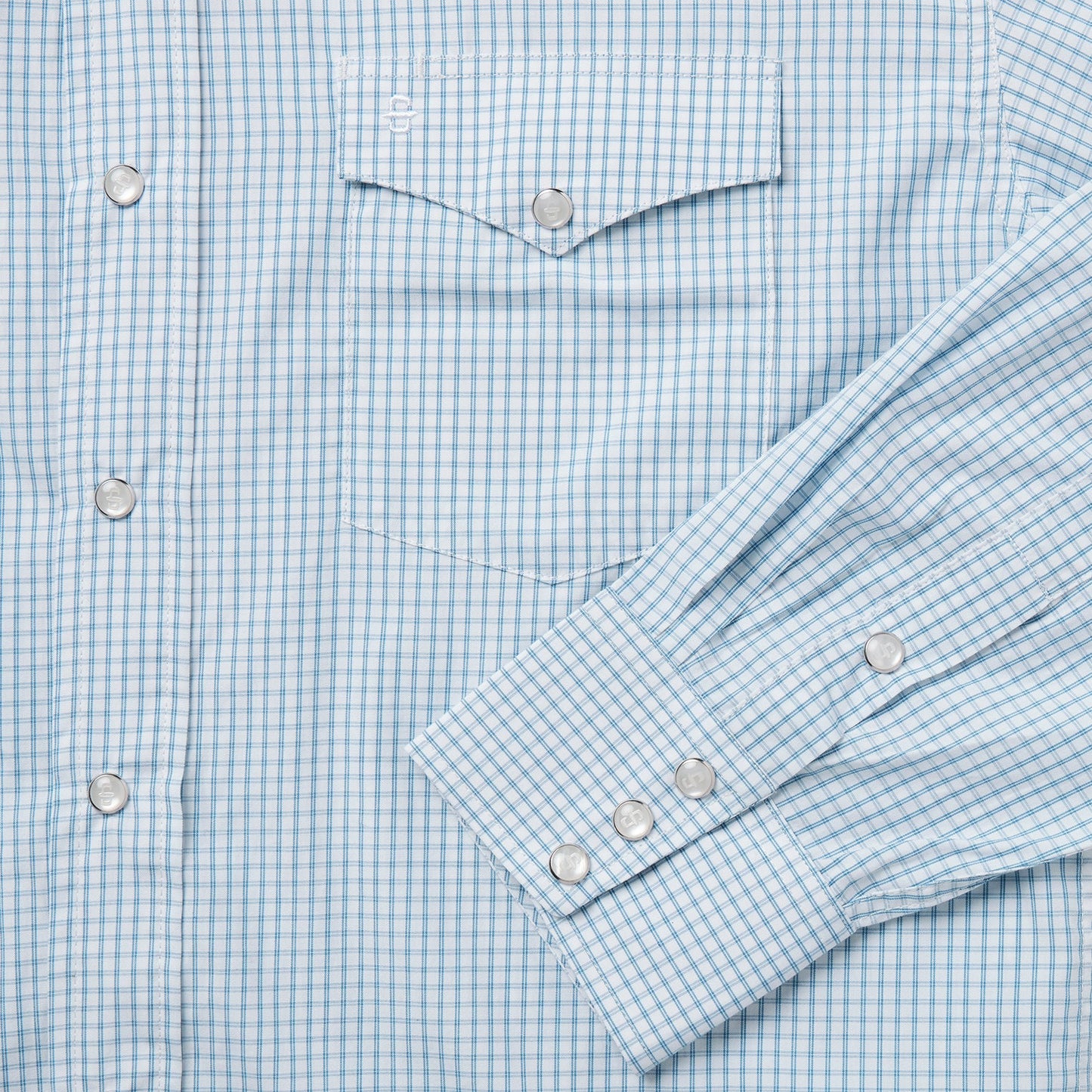 Two Stripe Check Western Shirt
