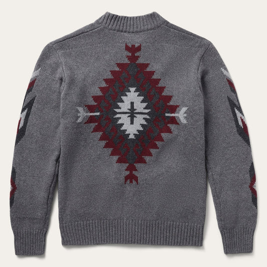 Grey Aztec Cardigan