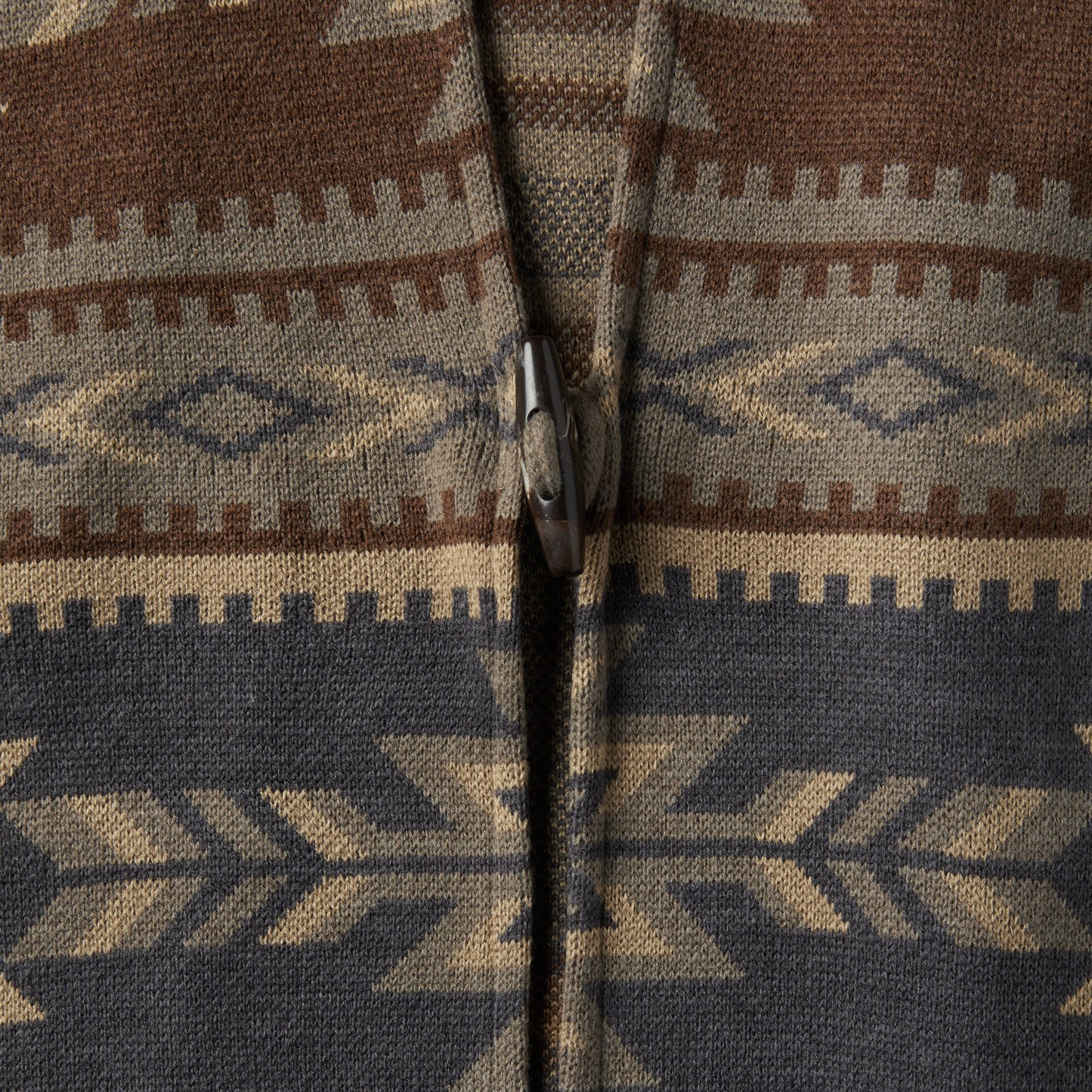 Aztec Print Sweater Poncho