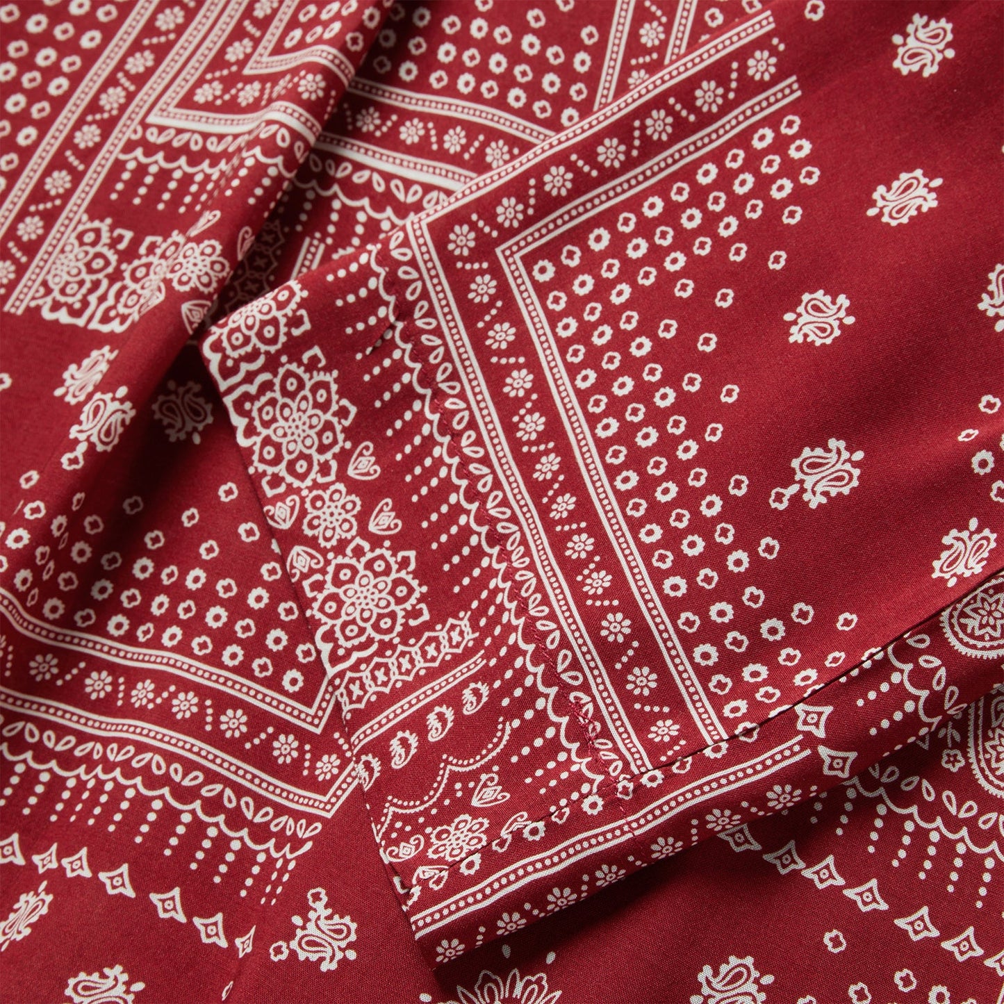 Red Bandana Patchwork Blouse