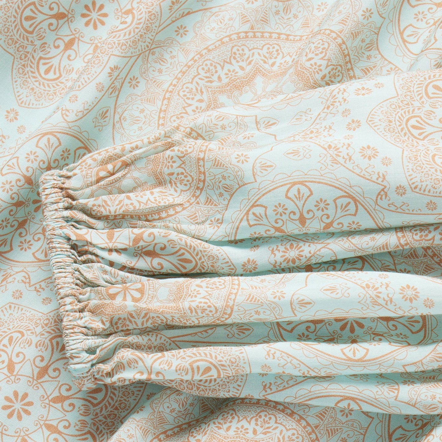 Mandala Print Peasant Blouse