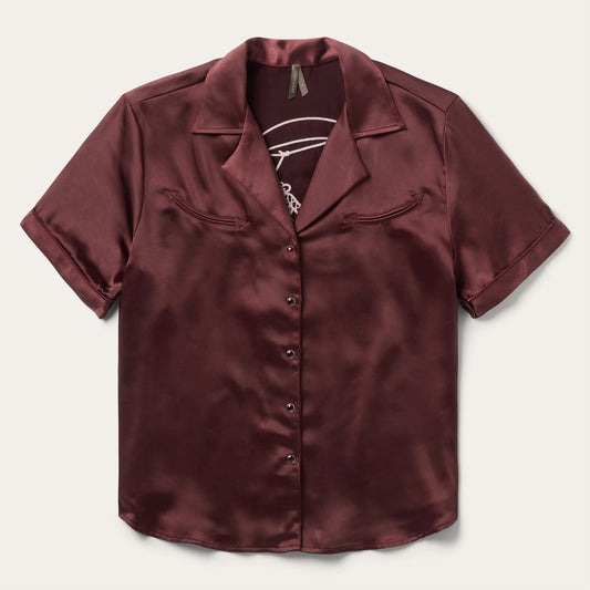 Embroidered Short Sleeve Blouse
