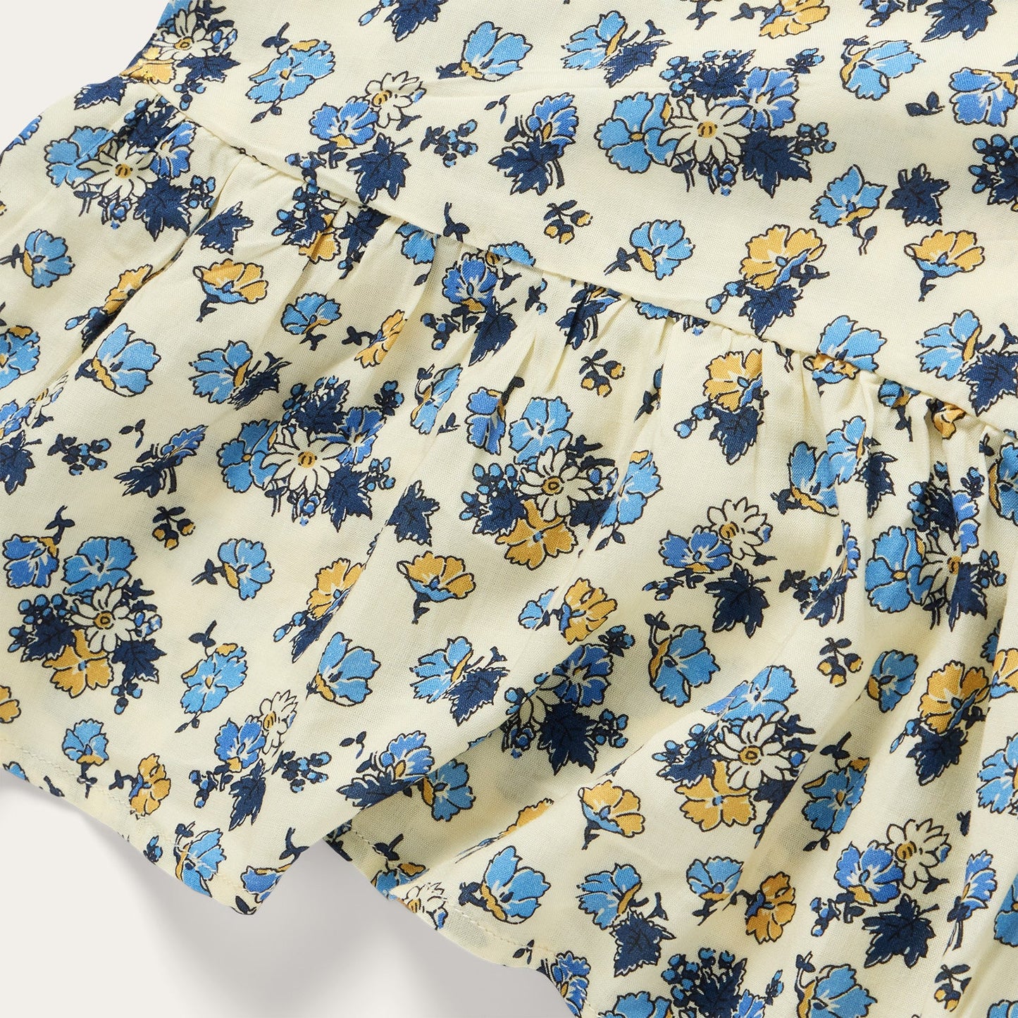Field Flowers Print Peasant Dress