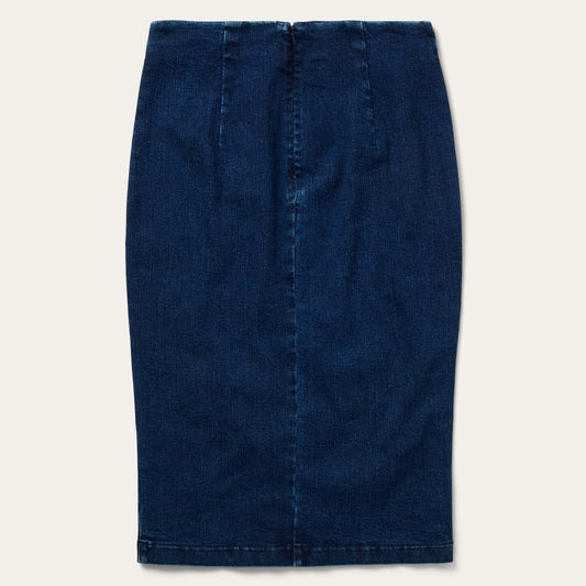 Stretch Denim Pencil Skirt