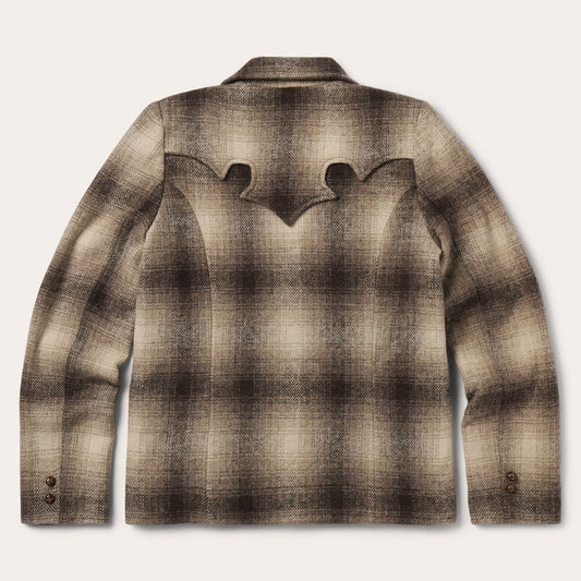 Wool Plaid Western Blazer