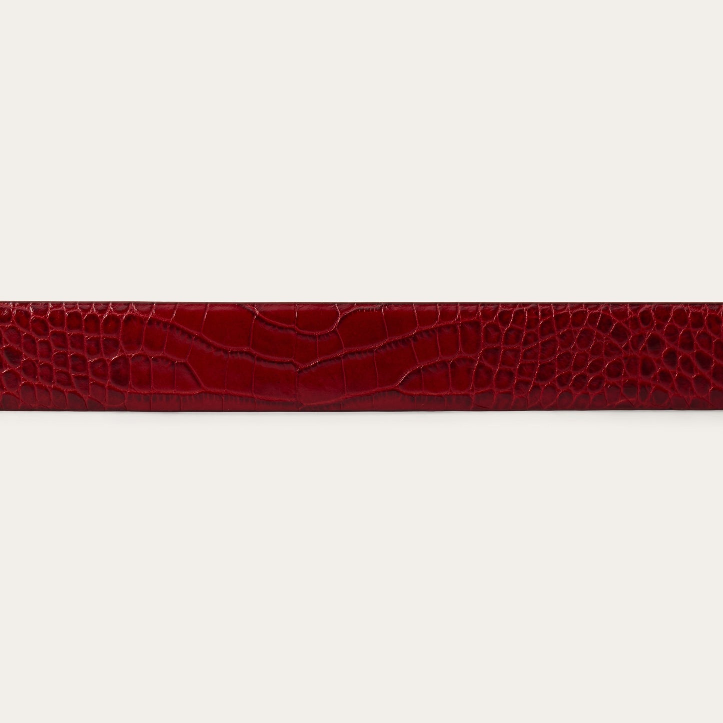 Croco Print Tapered Belt