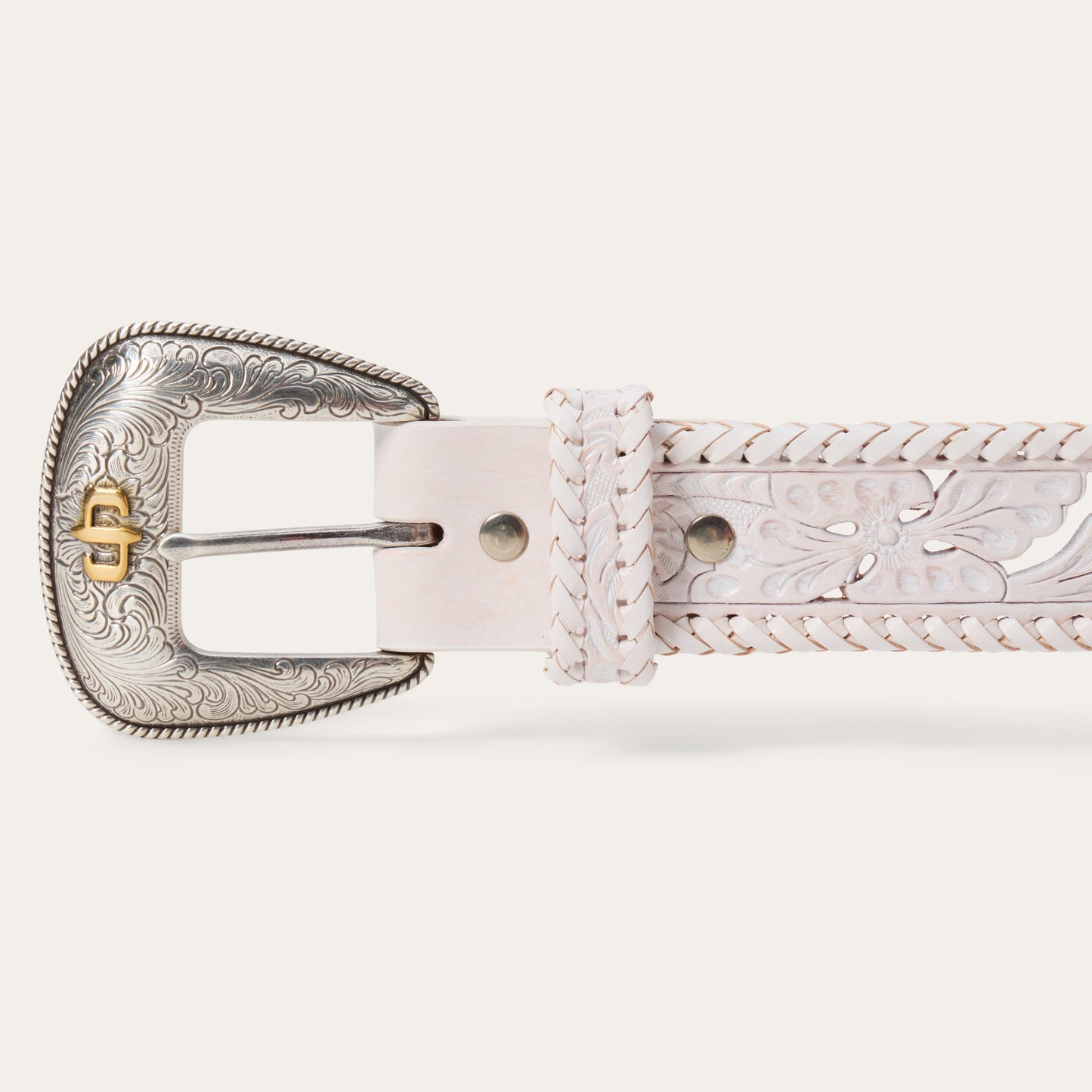 Tooled Laced Edge Belt