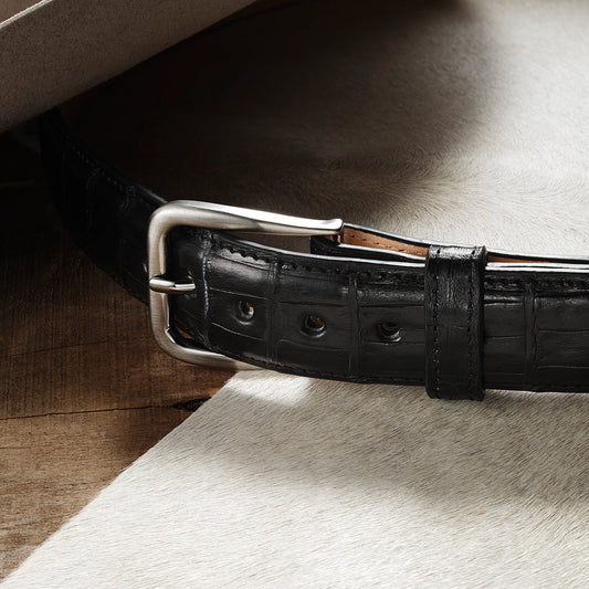 Caiman Western Tab Belt - 1 1/4" Width