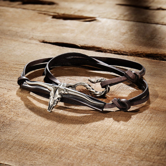 Longhorn Wrap Bracelet