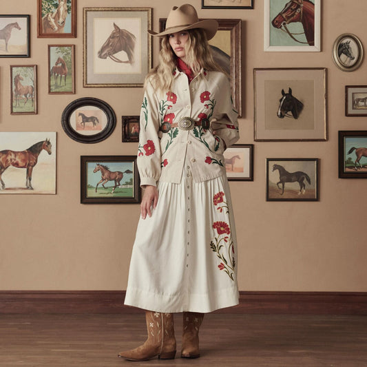 Stetson & THE GREAT. The Western Embroidered Commodore Jacket