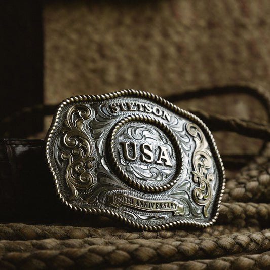 American Anniversary Plaque Buckle