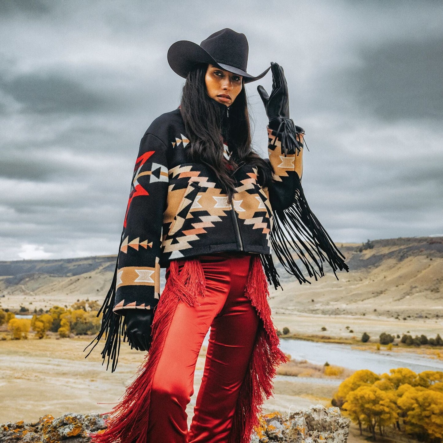 Stetson x Lindsey Thornburg Cropped Fringe Archer