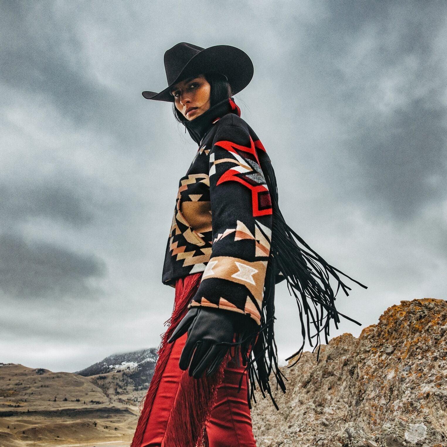Stetson x Lindsey Thornburg Cropped Fringe Archer