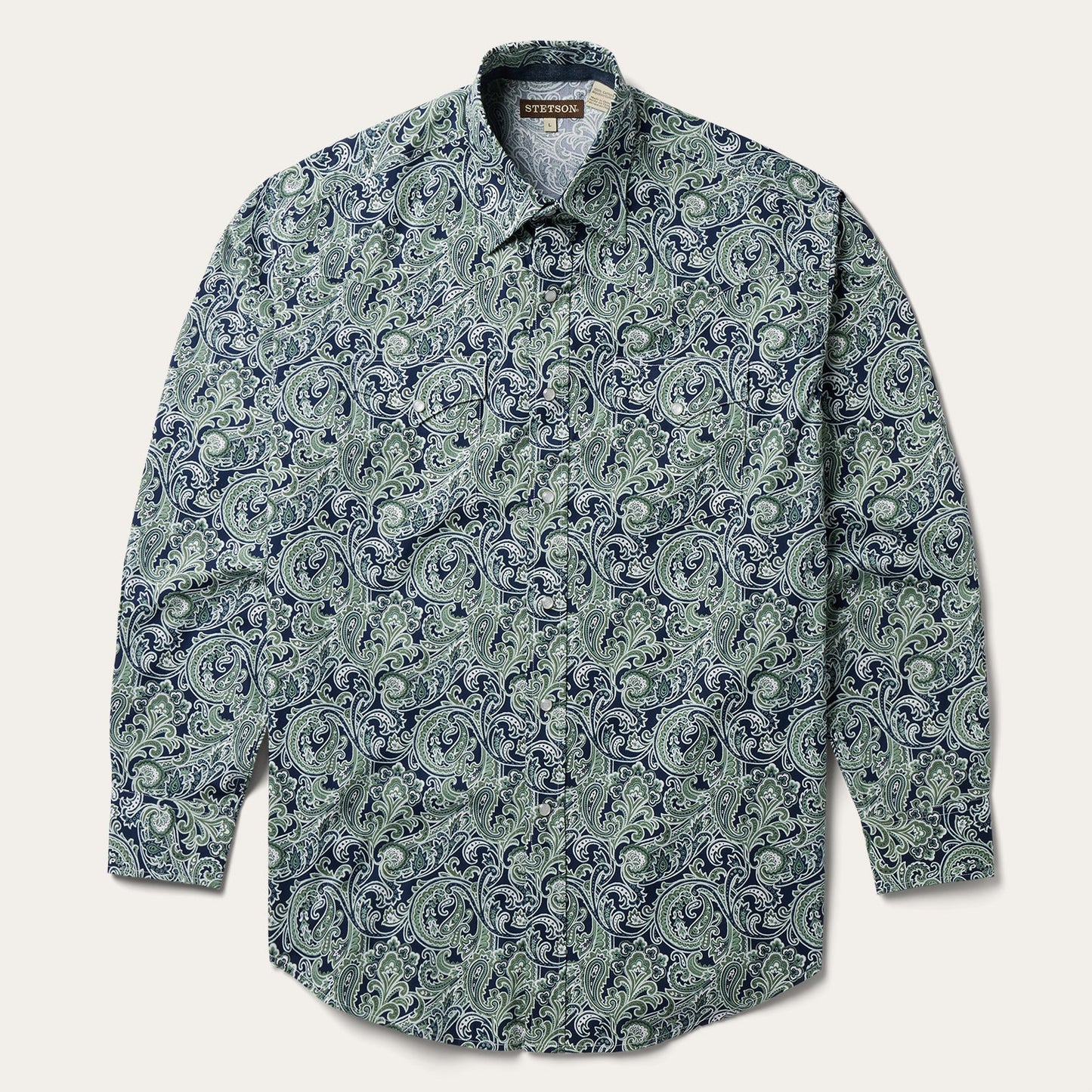 Greenspring Paisley Print Western Shirt
