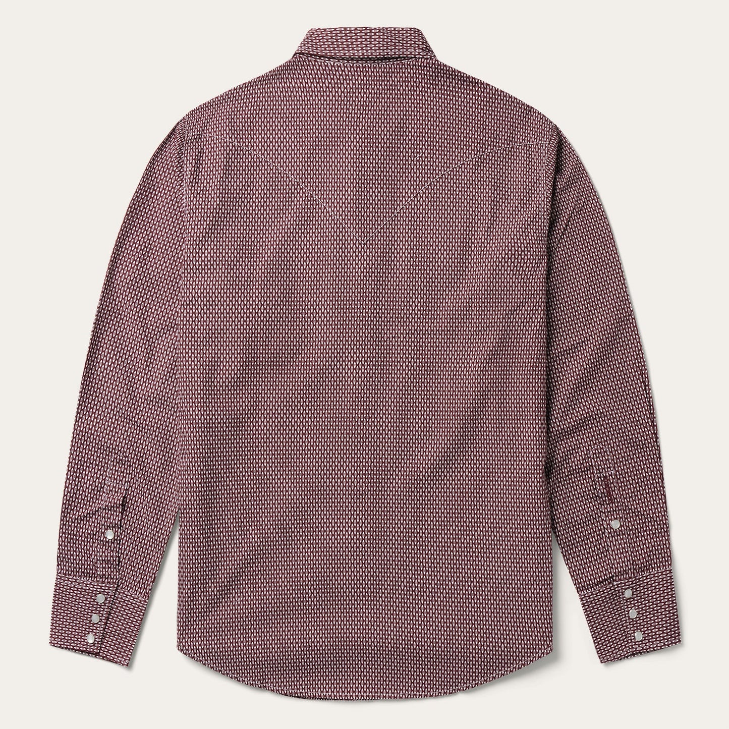 Broken Diamond Print Western Shirt