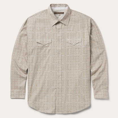 Medallion Print Western Shirt