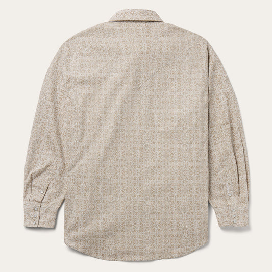 Medallion Print Western Shirt