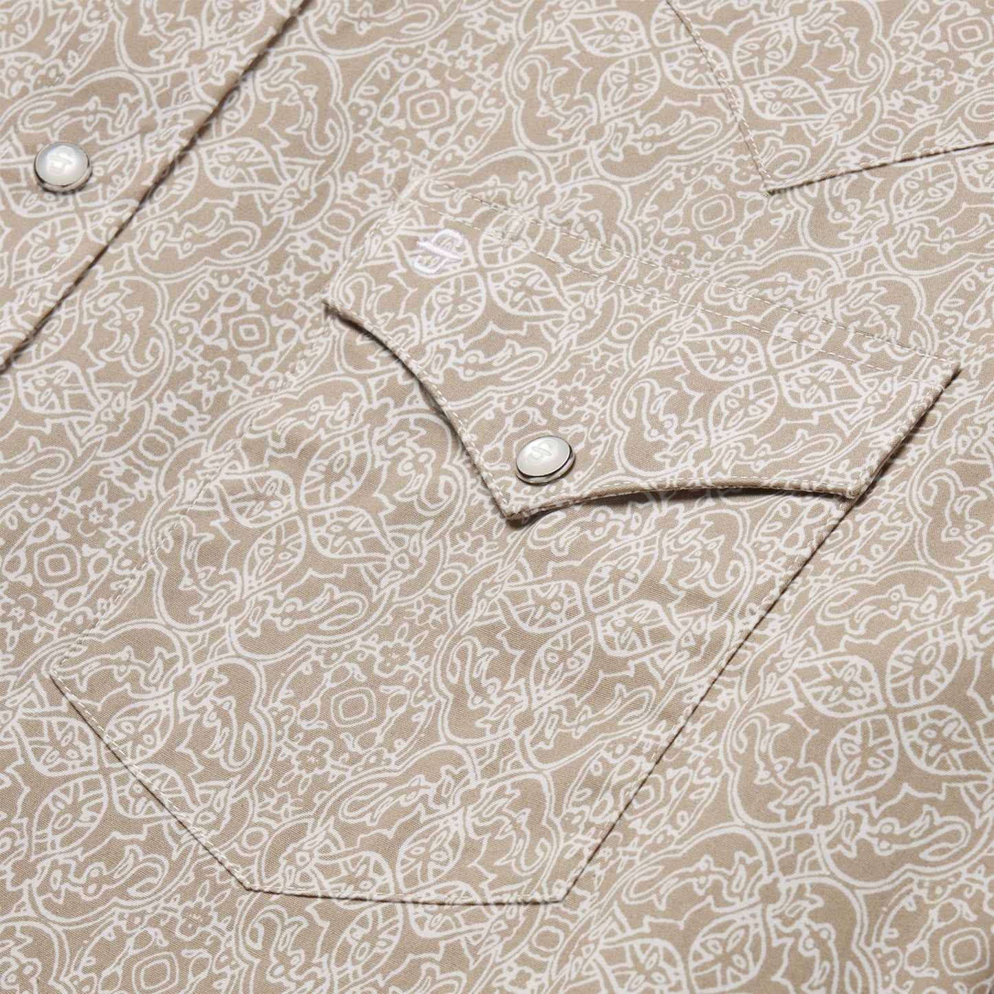 Medallion Print Western Shirt