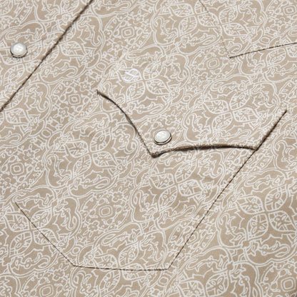 Medallion Print Western Shirt