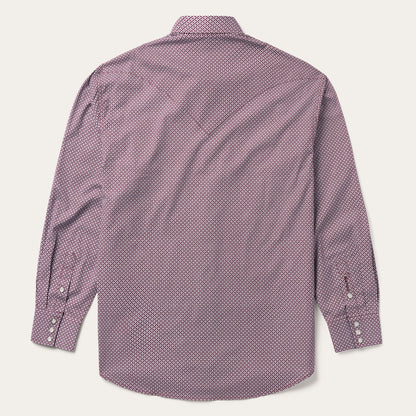 Four Point Geo Print Western Shirt