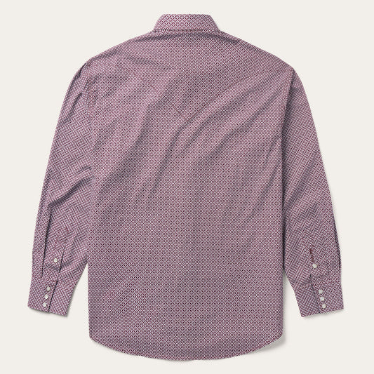 Four Point Geo Print Western Shirt