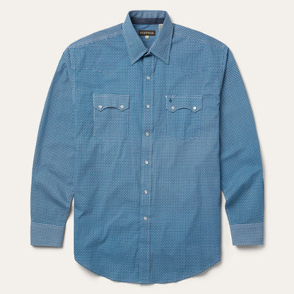 Micro Print Western Shirt