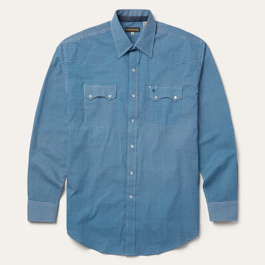 Micro Print Western Shirt