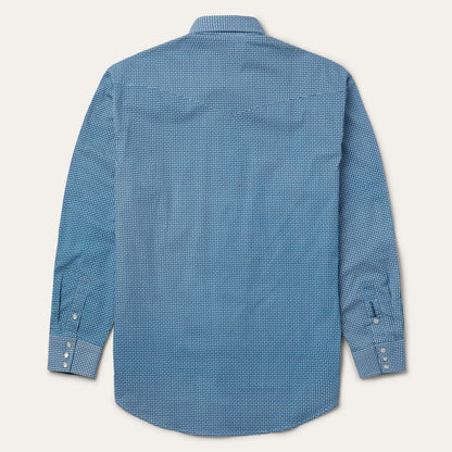 Micro Print Western Shirt