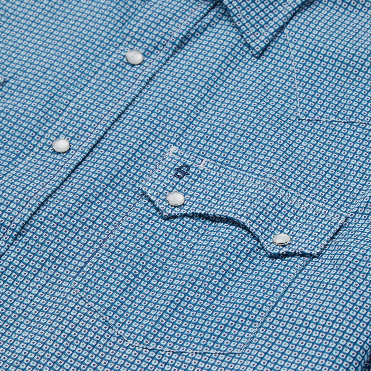 Micro Print Western Shirt