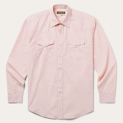 Pink End-On-End Western Shirt