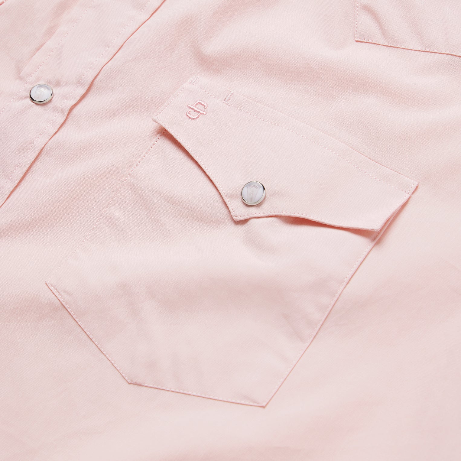 Pink End-On-End Western Shirt