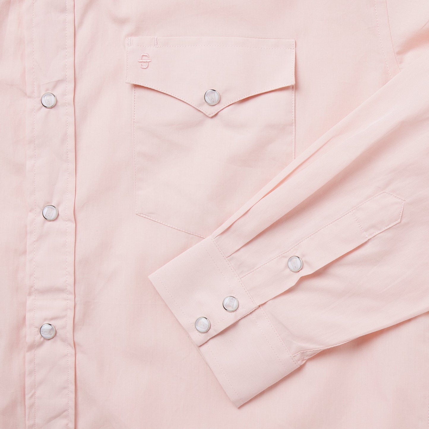 Pink End-On-End Western Shirt