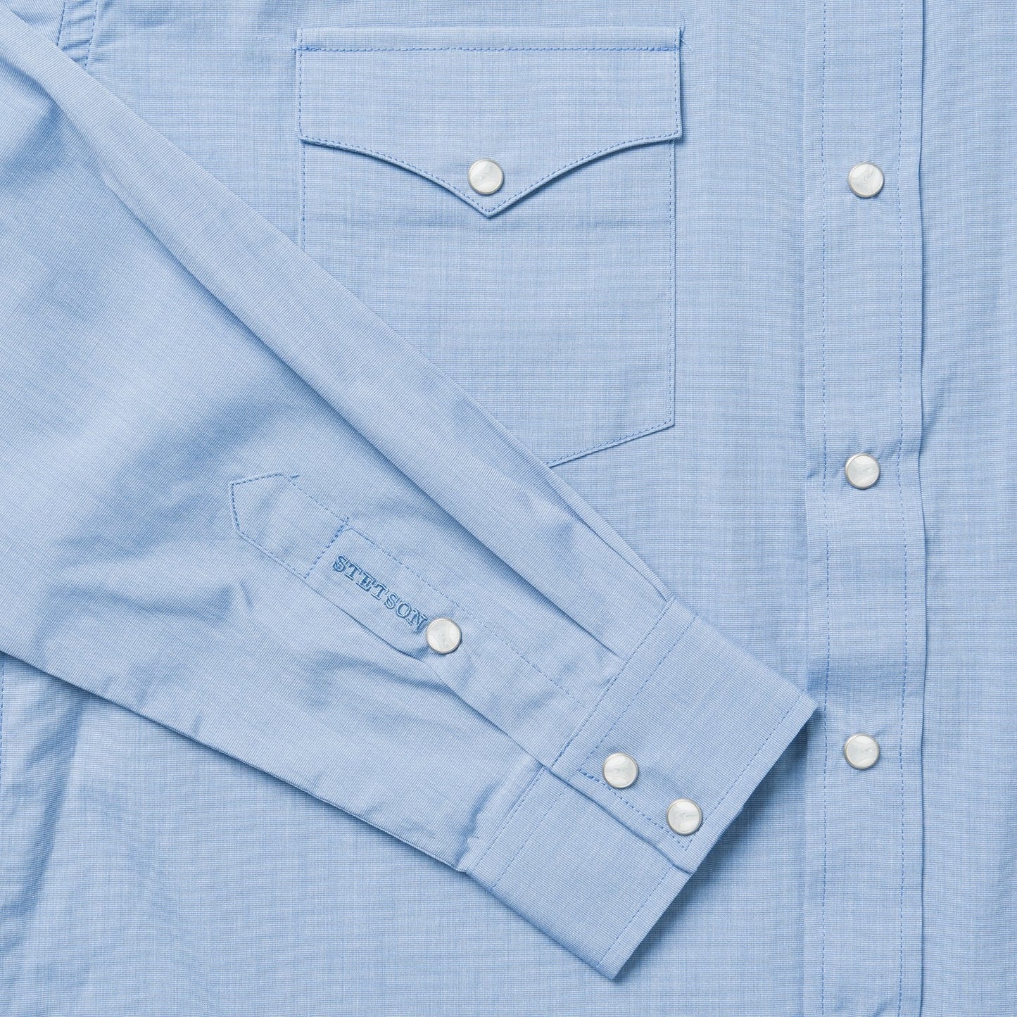 Blue End On End Solid Shirt