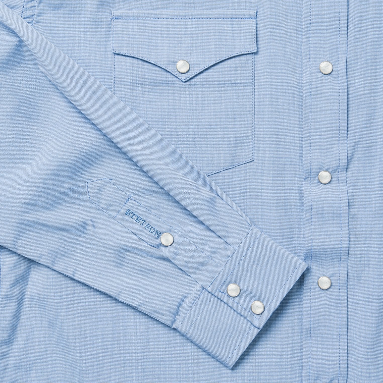 Blue End On End Solid Shirt