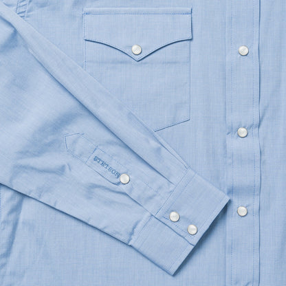 Blue End On End Solid Shirt