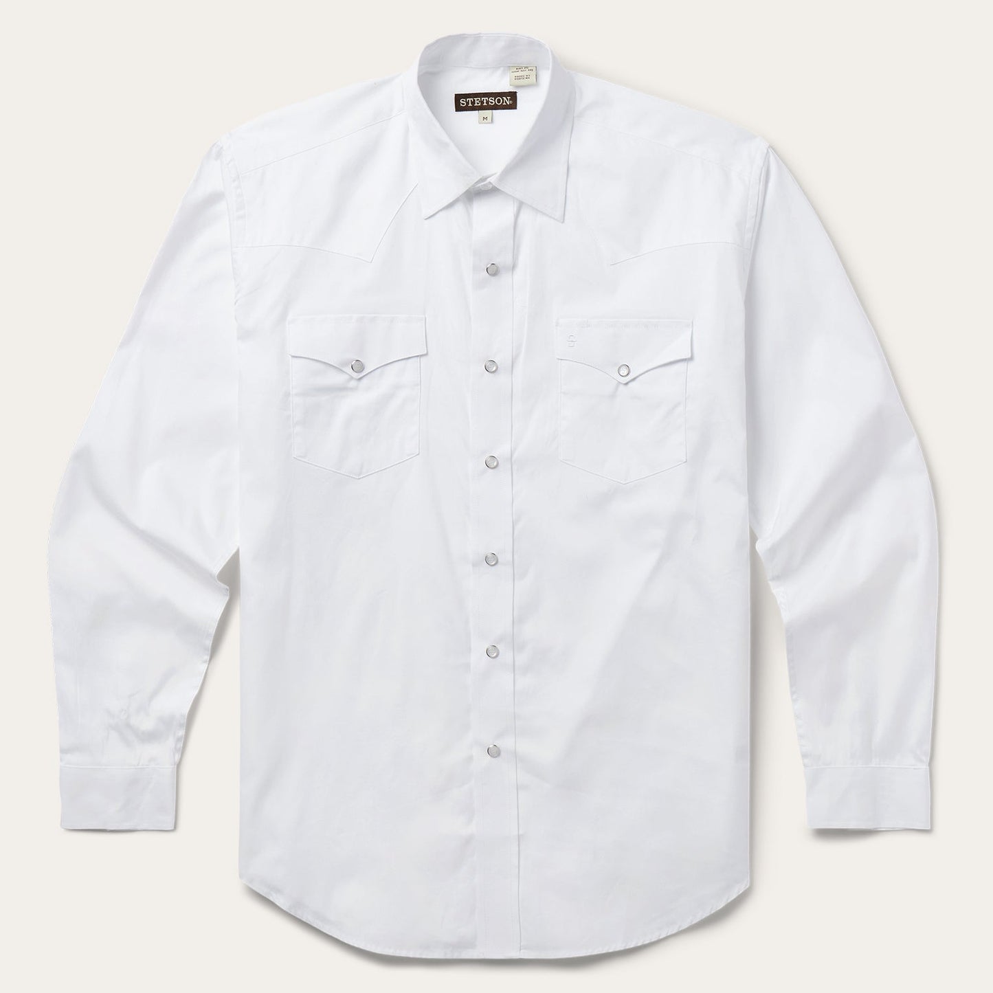 White Pinpoint Oxford Western Shirt