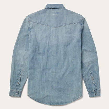 Long-Sleeved Denim Shirt
