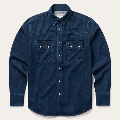 Raw Denim Western Shirt