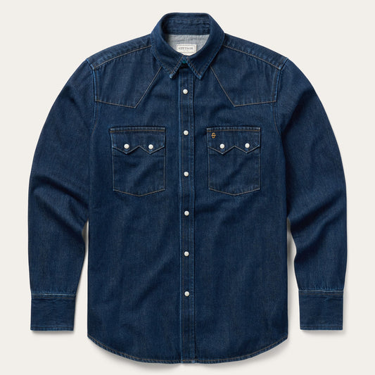 Raw Denim Western Shirt