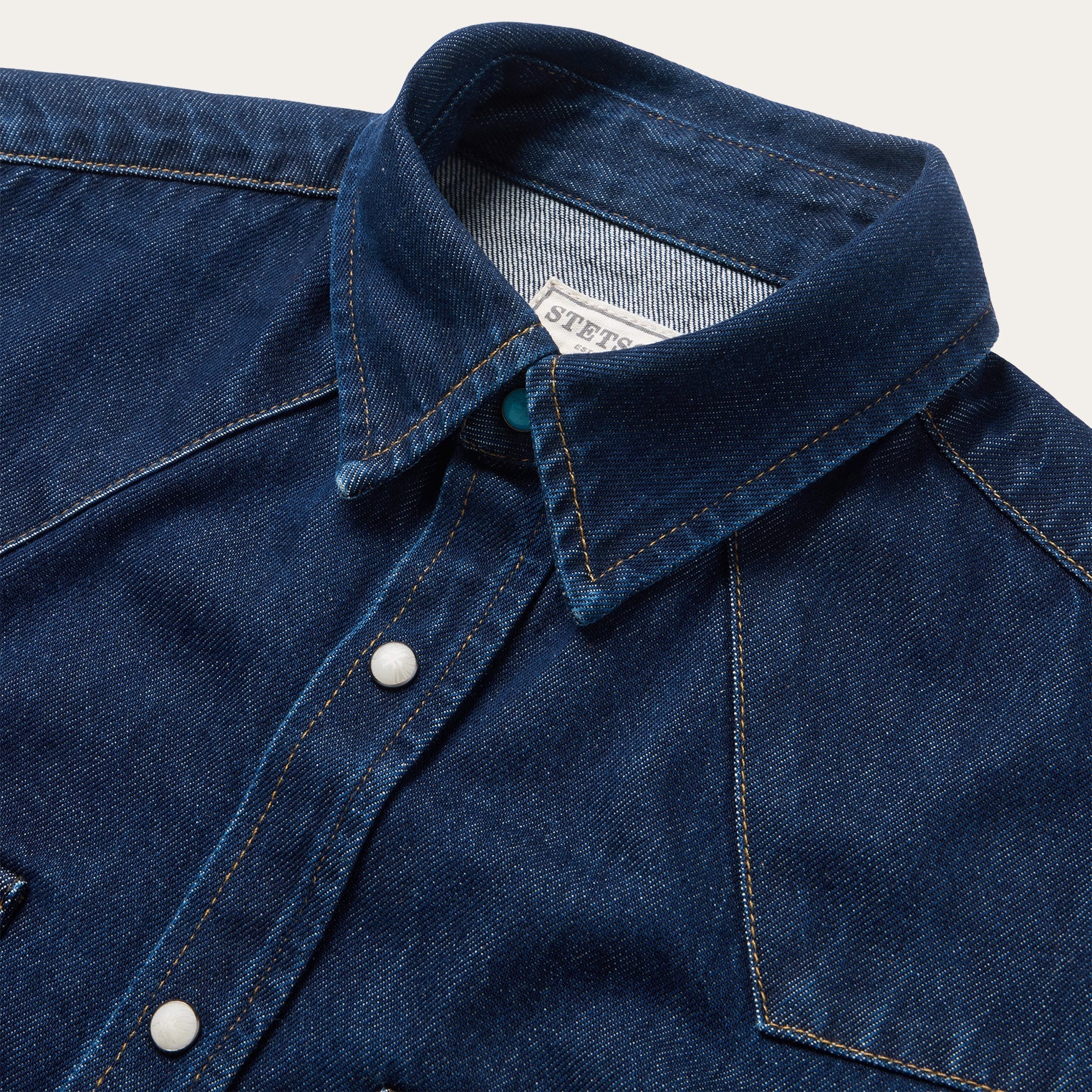 Raw Denim Western Shirt