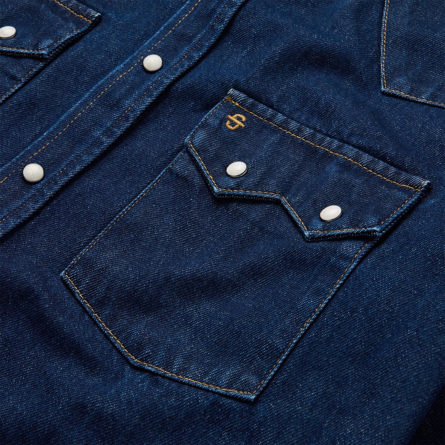 Raw Denim Western Shirt