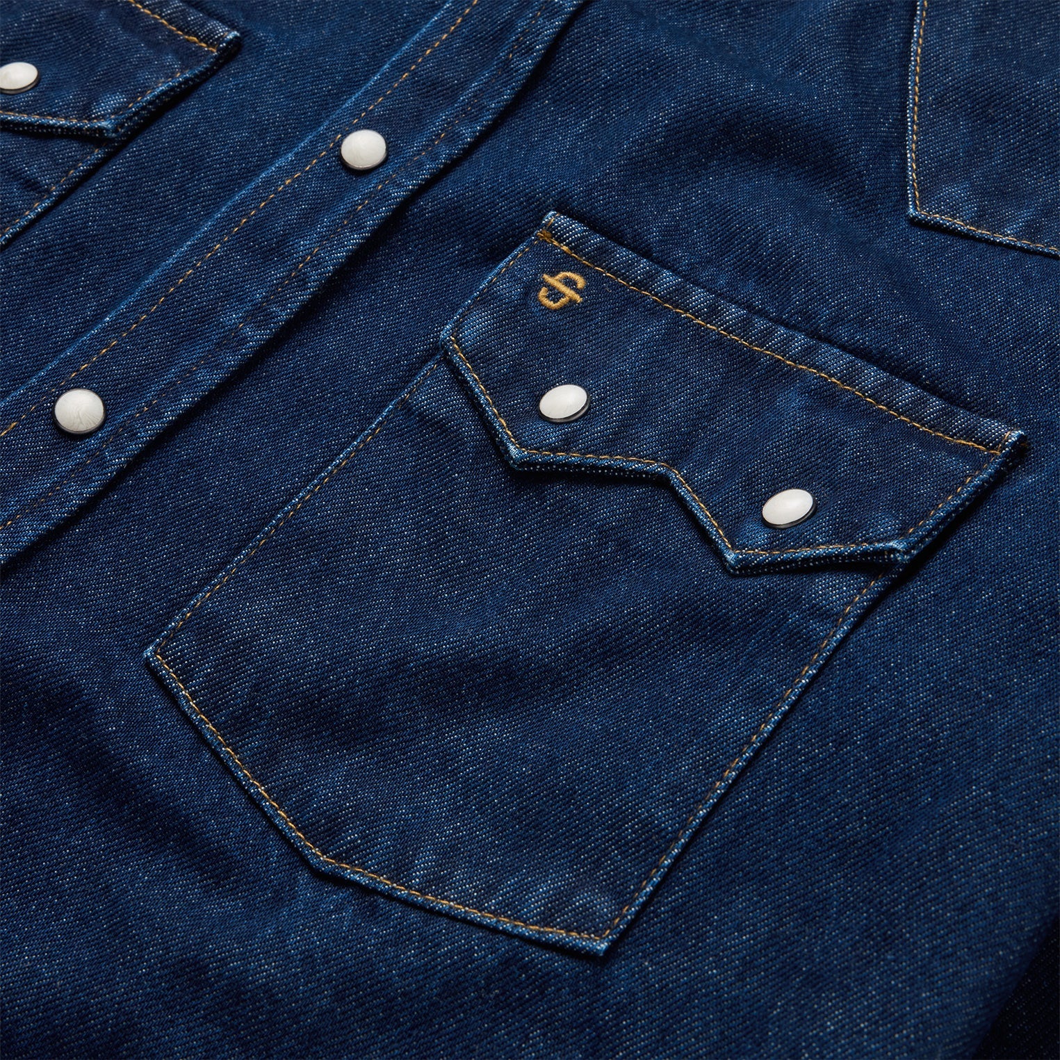 Raw Denim Western Shirt