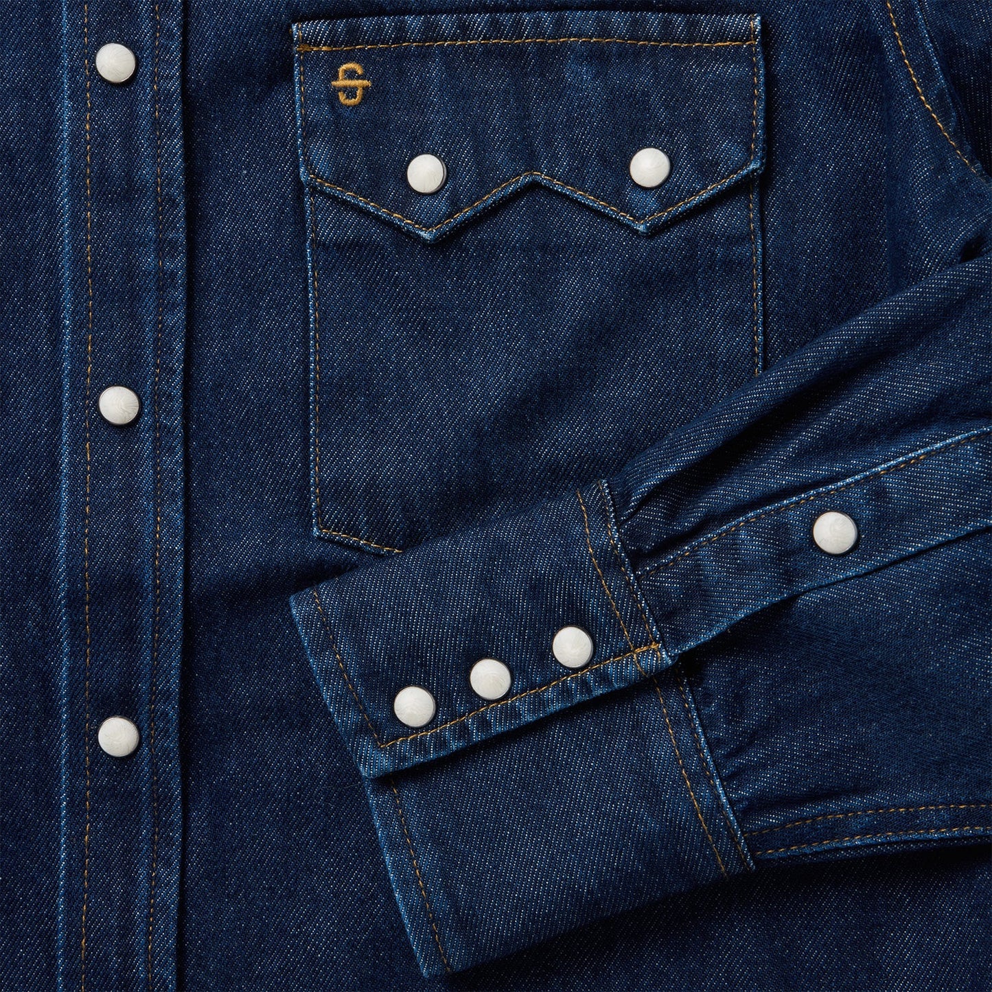 Raw Denim Western Shirt