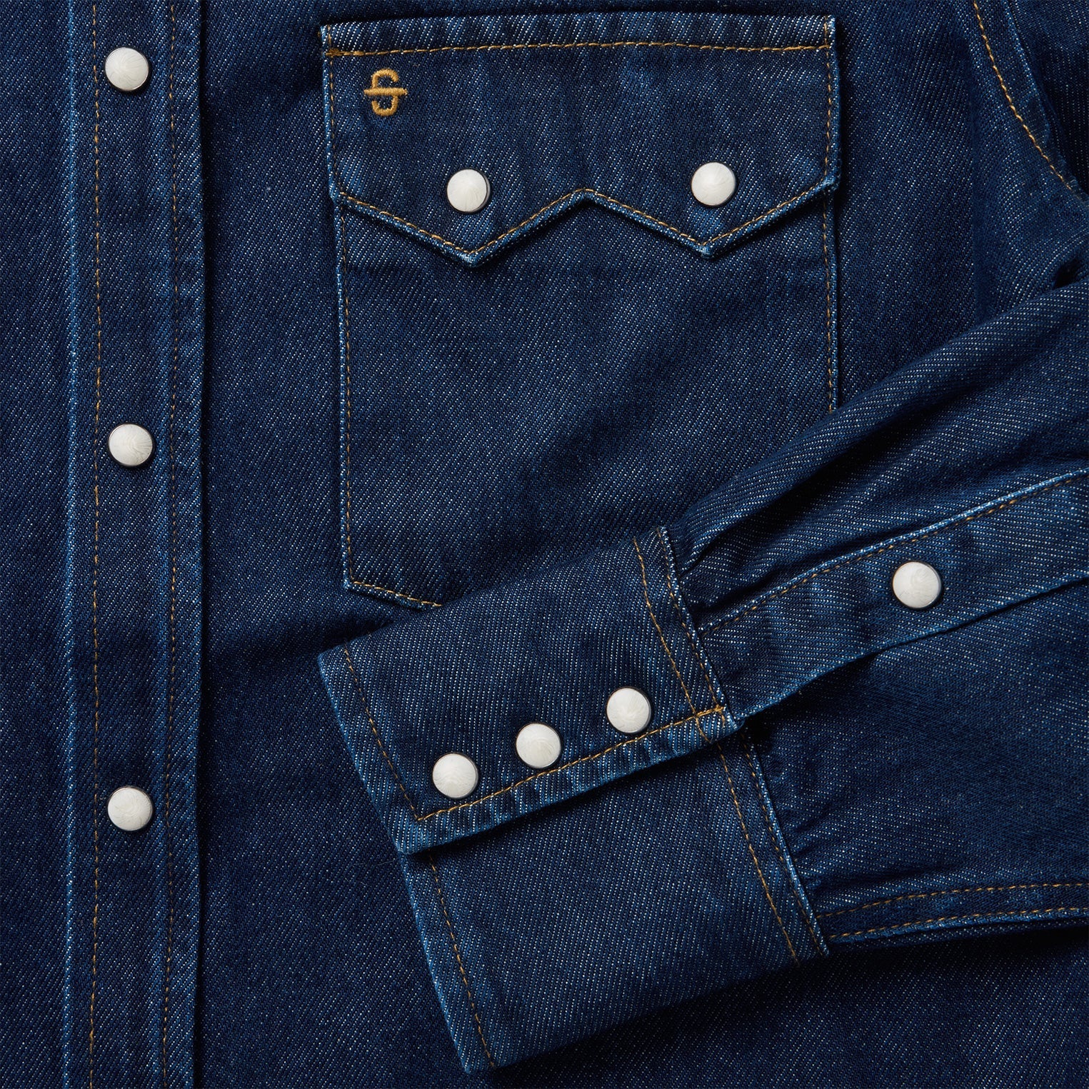Raw Denim Western Shirt