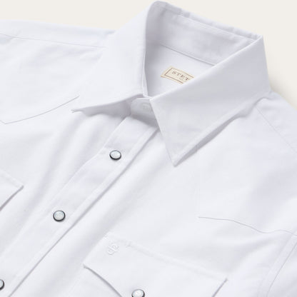 White Oxford Western Shirt