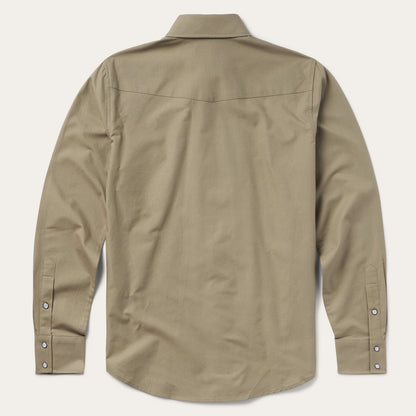 Olive Oxford Western Shirt