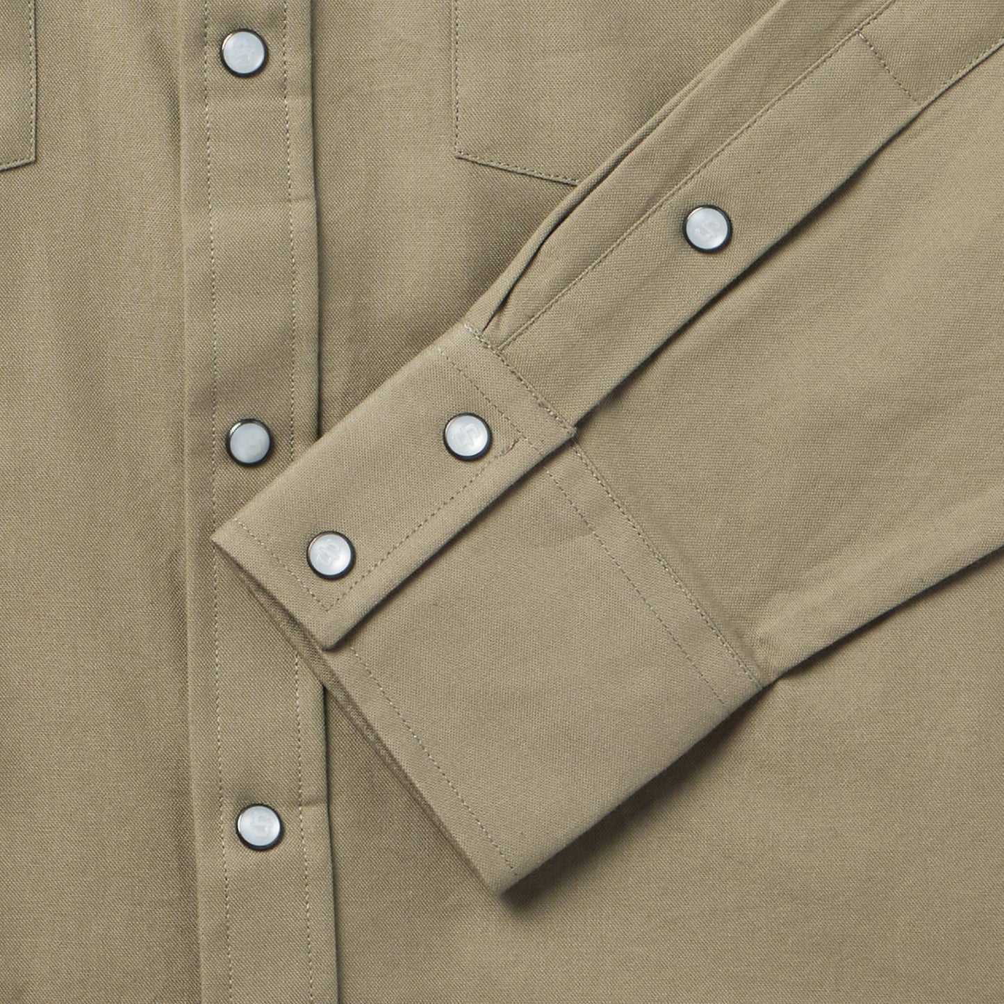 Olive Oxford Western Shirt