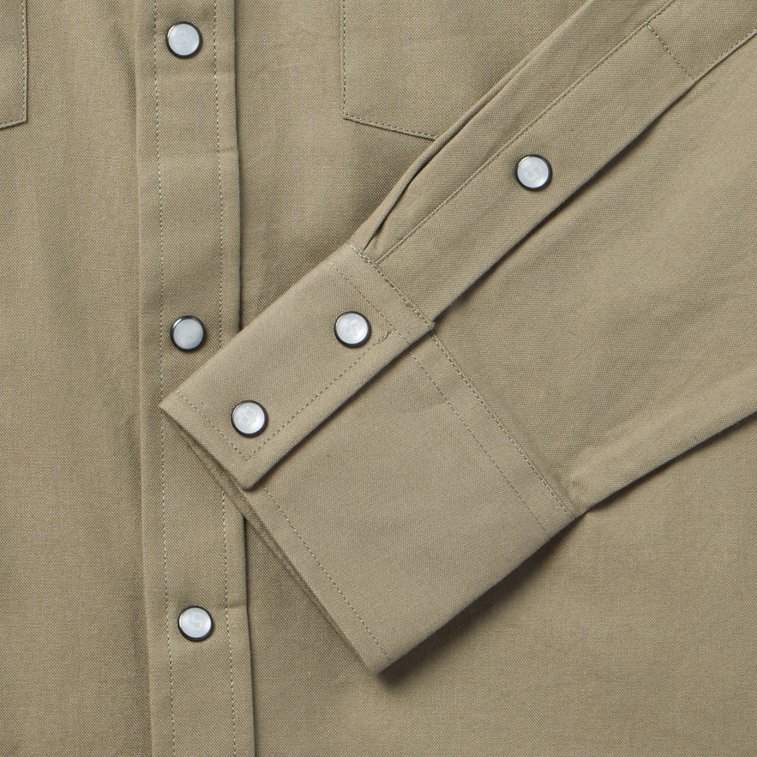 Olive Oxford Western Shirt