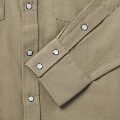 Olive Oxford Western Shirt