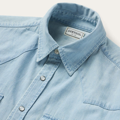 Chambray Oxford Western Shirt